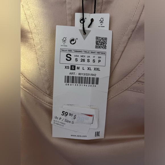 ZARA Pink corset dress - Picture 4 of 4